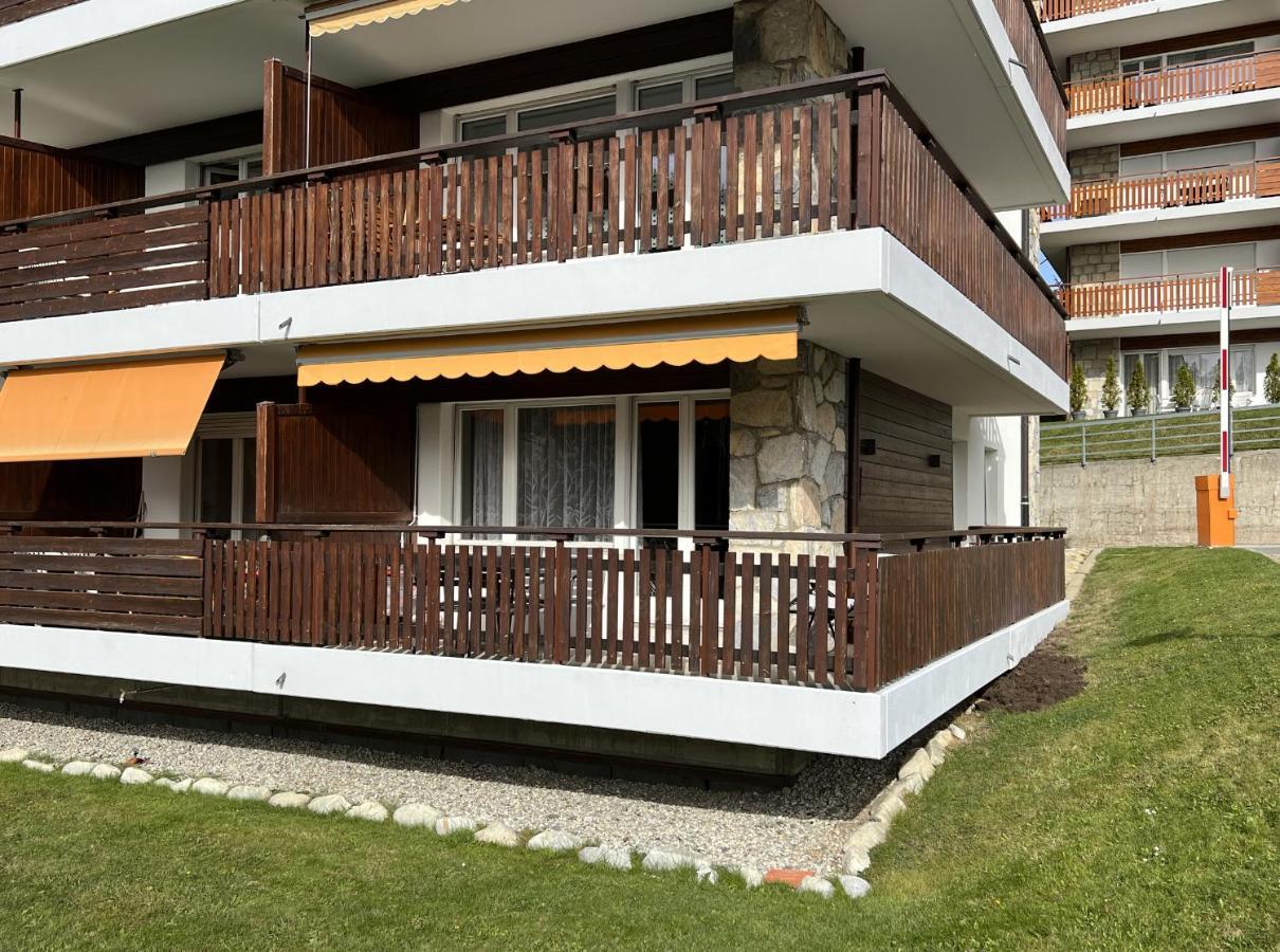 Bel Appartement 3 Pieces Au Pied Des Pistes De Ski Crans-Montana Exterior foto