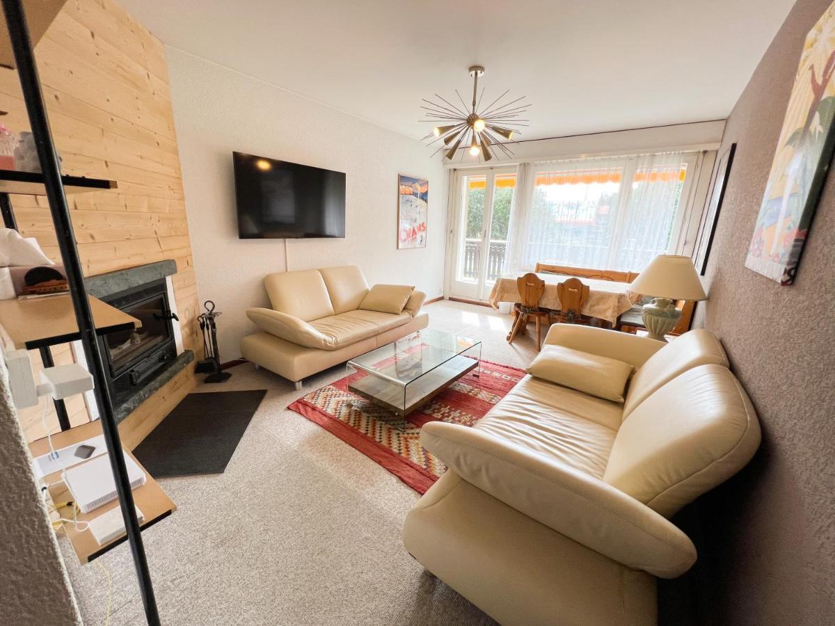 Bel Appartement 3 Pieces Au Pied Des Pistes De Ski Crans-Montana Exterior foto