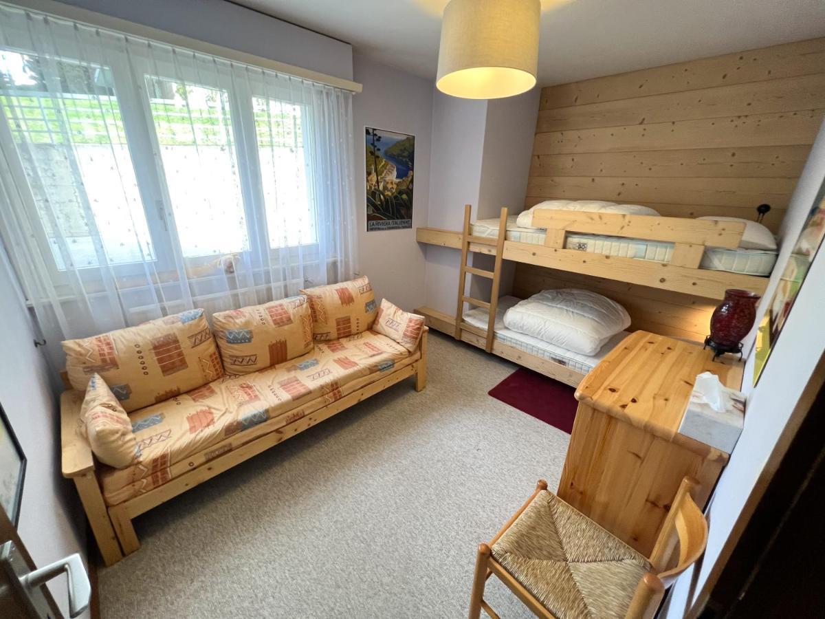 Bel Appartement 3 Pieces Au Pied Des Pistes De Ski Crans-Montana Exterior foto